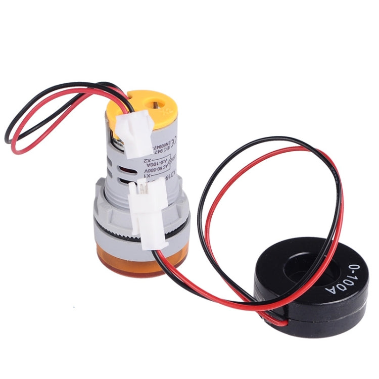 SINOTIMER ST16VA Round 22mm LED Digital Display AC Voltage Current Indicator AC 60-500V 0-100A(04 Green) - HoMEdemic™ 