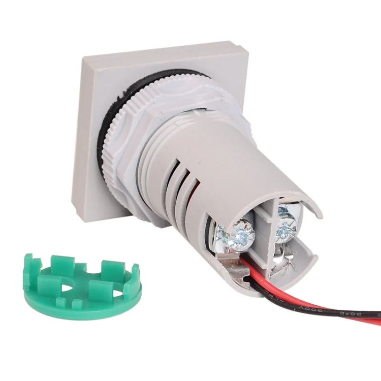 SINOTIMER ST17A Square 22mm LED Digital Display Signal Light AC Current Indicator 0-100A(04 Green) - HoMEdemic™ 