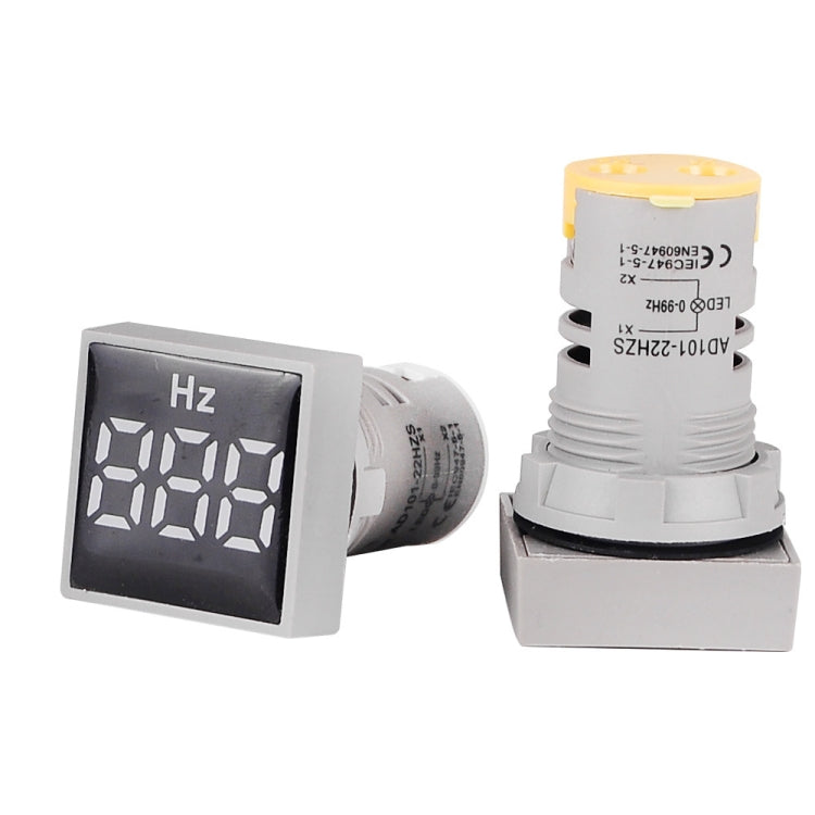 SINOTIMER ST17HZ 22mm Square LED Digital Display 50-75Hz AC Frequency Signal Indicator(03 Blue) - HoMEdemic™ 