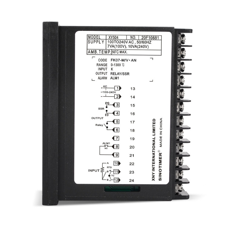 SINOTIMER XY504 Smart Temperature Control Instrument Short Case PID Heating Refrigeration Relay SSR Solid State Output - HoMEdemic™ 