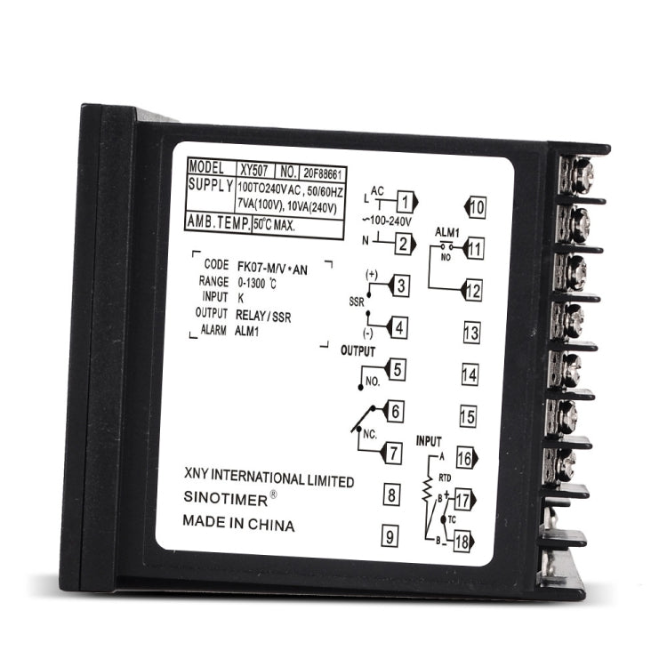 SINOTIMER XY507 Smart Temperature Control Instrument Short Shell PID Heating Relay SSR Solid State Output - HoMEdemic™ 