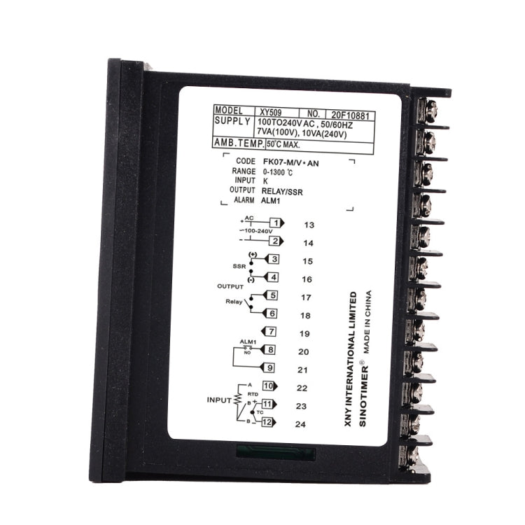 SINOTIMER XY509 Smart Temperature Control Instrument Short Case PID Heating Relay SSR Solid State Output - HoMEdemic™ 