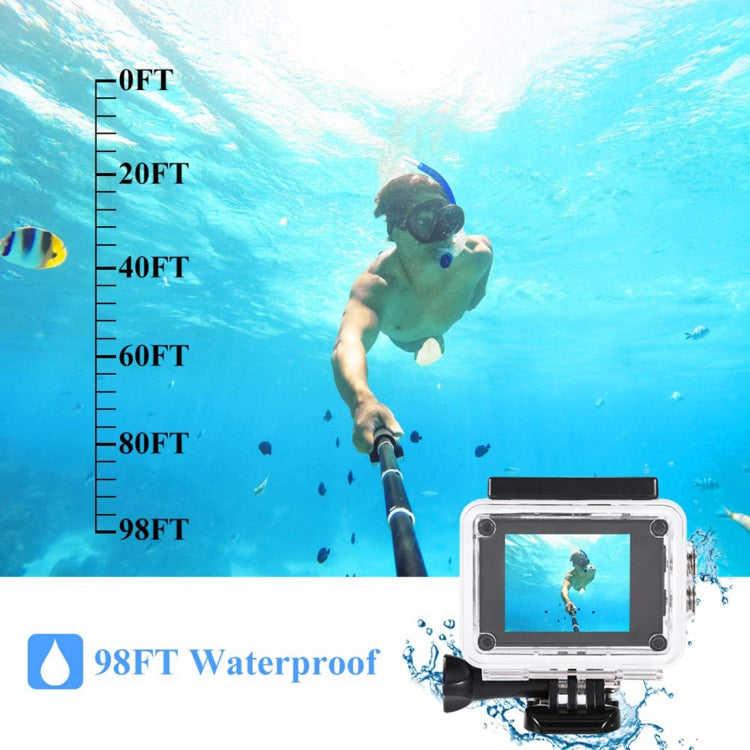 SJ4000 Full HD 1080P 2.0 inch LCD Sports Camcorder DV with Waterproof Case, Generalplus 6624, 30m Depth Waterproof(White) - HoMEdemic™ 