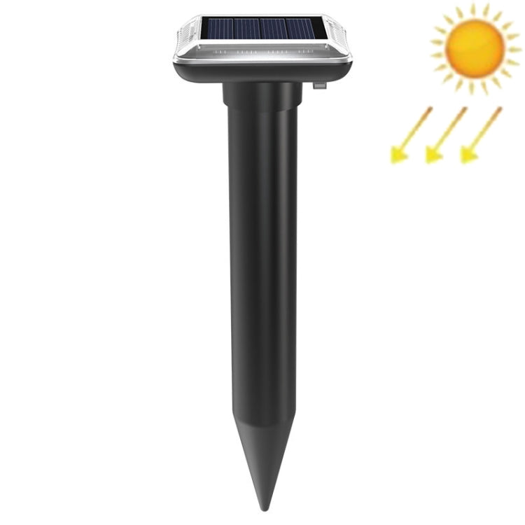 SJZ038 Outdoor Waterproof Solar Ultrasonic Rat Repeller Ultrasonic Animal Repeller, Color: Black - HoMEdemic™ 