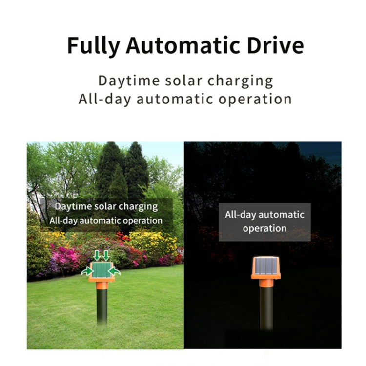 SJZ057 Outdoor IP66 Waterproof Solar Ultrasonic Rat Repeller Orchard Ultrasonic Animal Repeller(Orange) - HoMEdemic™ 