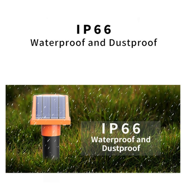 SJZ057 Outdoor IP66 Waterproof Solar Ultrasonic Rat Repeller Orchard Ultrasonic Animal Repeller(Orange) - HoMEdemic™ 