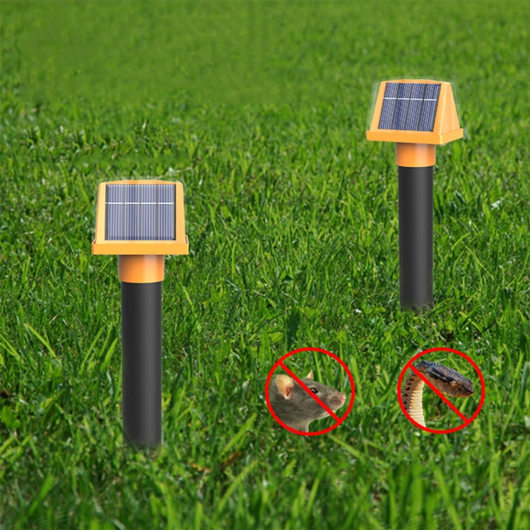 SJZ057 Outdoor IP66 Waterproof Solar Ultrasonic Rat Repeller Orchard Ultrasonic Animal Repeller(Orange) - HoMEdemic™ 