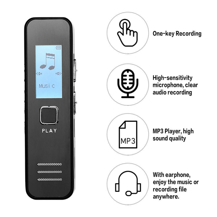 SK007 Portable Audio Digital HD Sound Lossless Voice Recorder - HoMEdemic™ 