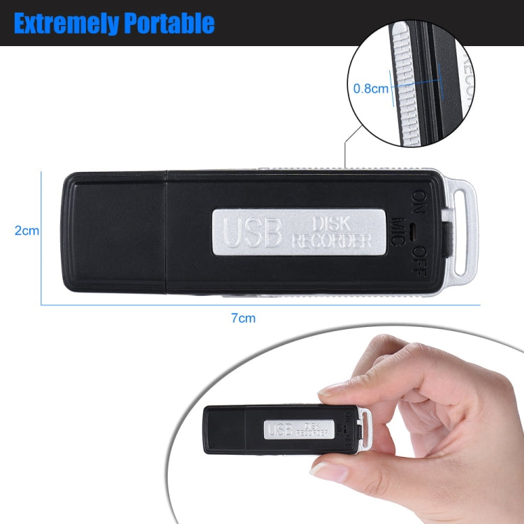 SK868 16GB Rechargeable Portable U-Disk Voice Recorder - HoMEdemic™ 