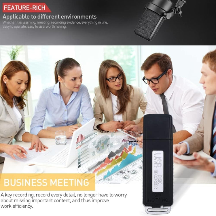 SK868 32GB Rechargeable Portable U-Disk Voice Recorder - HoMEdemic™ 