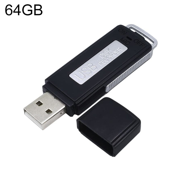 SK868 64GB Rechargeable Portable U-Disk Voice Recorder - HoMEdemic™ 