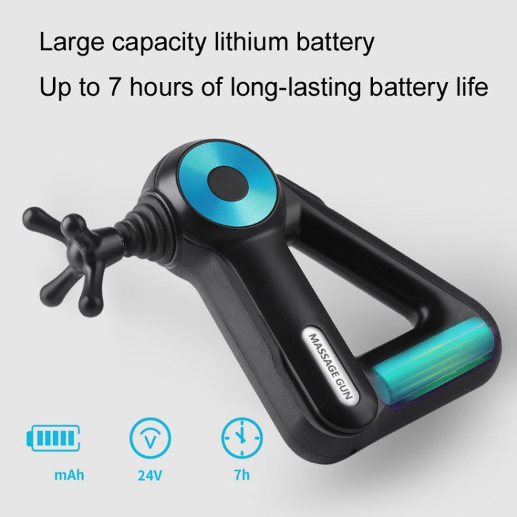 SL-8890 Triangle Fascia Muscle Relaxer Household Electric Fitness Massager, Specification: US Plug(Blue) - HoMEdemic™ 