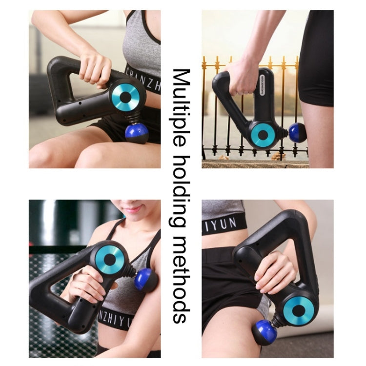 SL-8890 Triangle Fascia Muscle Relaxer Household Electric Fitness Massager, Specification: US Plug(Golden) - HoMEdemic™ 