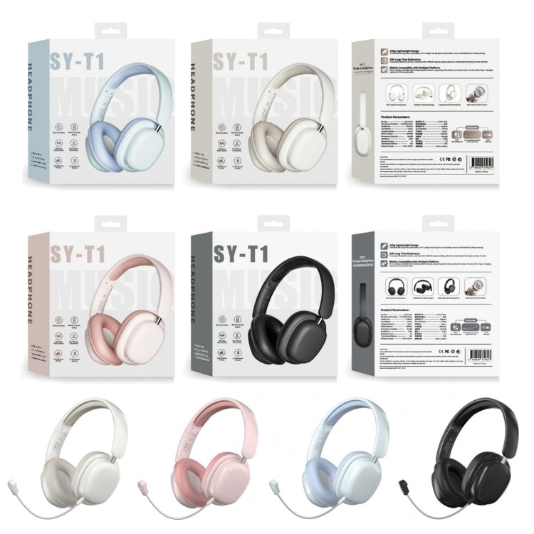 SOYTO SY-T1 Wireless Headset Bluetooth Gaming Headset With Plug Play Microphone(Pink) - HoMEdemic™ 