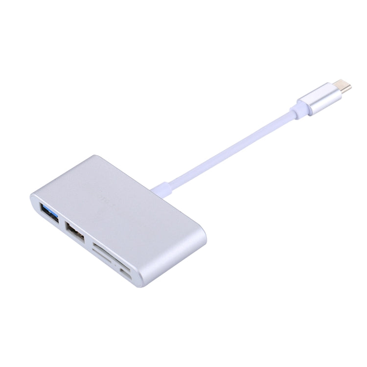 5 in 1 Micro SD + SD + USB 3.0 + USB 2.0 + Micro USB Port to USB-C / Type-C OTG COMBO Adapter Card Reader for Tablet, Smartphone, PC, 5 in 1(Silver), 5 in 1(Gold) - HoMEdemic™ 