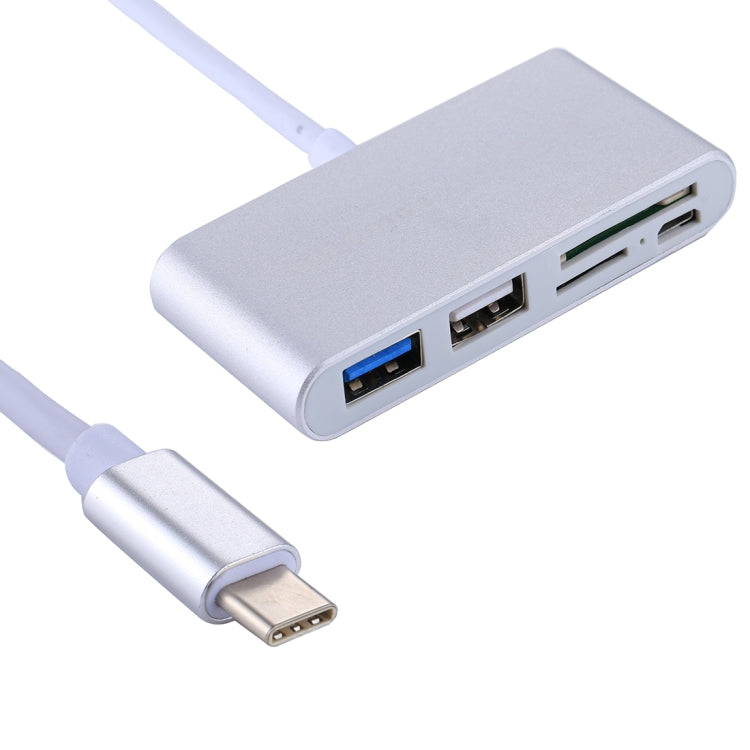 5 in 1 Micro SD + SD + USB 3.0 + USB 2.0 + Micro USB Port to USB-C / Type-C OTG COMBO Adapter Card Reader for Tablet, Smartphone, PC, 5 in 1(Silver), 5 in 1(Gold) - HoMEdemic™ 