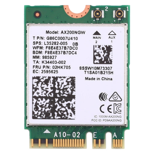 Dual Band AX200 2400Mbps Wireless AX200NGW NGFF M.2 Bluetooth 5.0 Wifi Network Card 2.4G/5G 802.11 ac/ax - HoMEdemic™ 