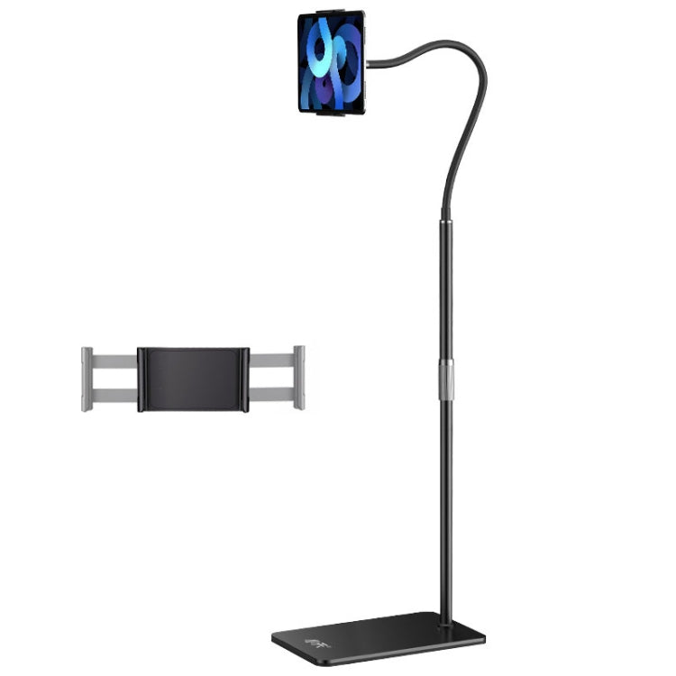 SSKY L6 Bedside Sofa Live Landing Phone Tablet Computer Bracket, Style: Base Heavy Telescopic Version (Black) - HoMEdemic™ 