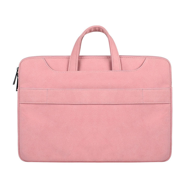 ST06S Waterproof PU Leather Zipper Hidden Portable Strap One-shoulder Handbag for 13.3 inch Laptops, with Magic Stick & Suitcase Belt, ST06S 13.3 inch Pink, ST06S 13.3 inch Light Grey, ST06S 13.3 inch Dark Gray - HoMEdemic™ 