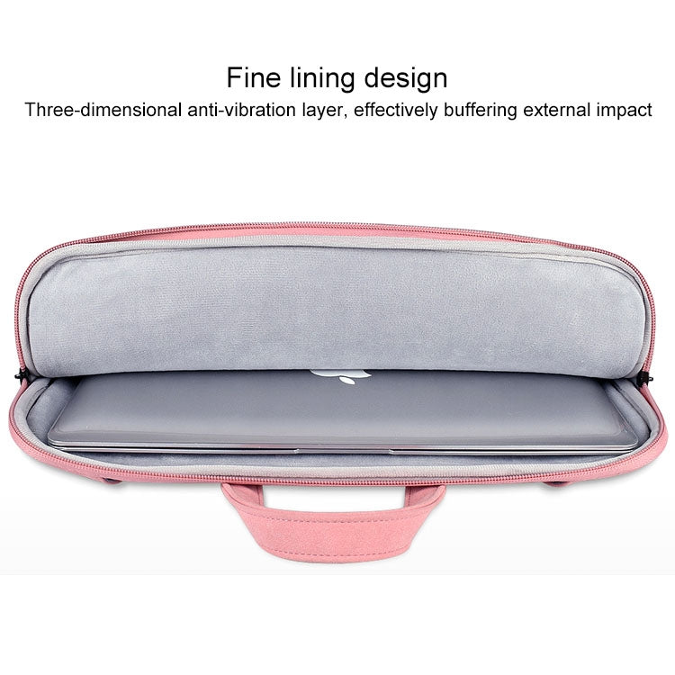 ST06S Waterproof PU Leather Zipper Hidden Portable Strap One-shoulder Handbag for 13.3 inch Laptops, with Magic Stick & Suitcase Belt, ST06S 13.3 inch Pink, ST06S 13.3 inch Light Grey, ST06S 13.3 inch Dark Gray - HoMEdemic™ 