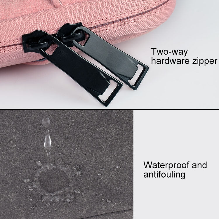 ST06S Waterproof PU Leather Zipper Hidden Portable Strap One-shoulder Handbag for 13.3 inch Laptops, with Magic Stick & Suitcase Belt, ST06S 13.3 inch Pink, ST06S 13.3 inch Light Grey, ST06S 13.3 inch Dark Gray - HoMEdemic™ 
