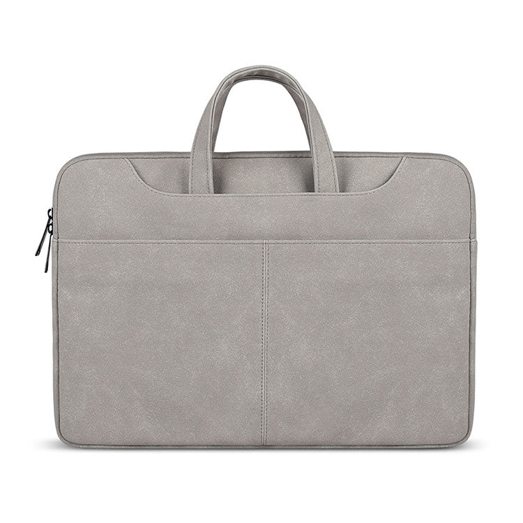 ST06S Waterproof PU Leather Zipper Hidden Portable Strap One-shoulder Handbag for 13.3 inch Laptops, with Magic Stick & Suitcase Belt, ST06S 13.3 inch Pink, ST06S 13.3 inch Light Grey, ST06S 13.3 inch Dark Gray - HoMEdemic™ 