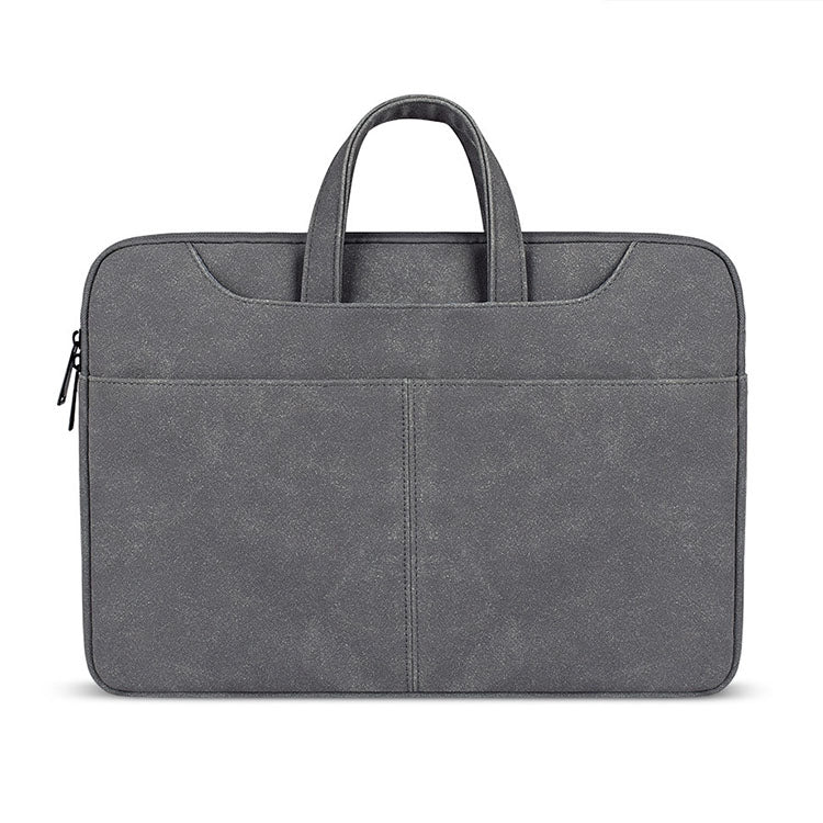 ST06S Waterproof PU Leather Zipper Hidden Portable Strap One-shoulder Handbag for 13.3 inch Laptops, with Magic Stick & Suitcase Belt, ST06S 13.3 inch Pink, ST06S 13.3 inch Light Grey, ST06S 13.3 inch Dark Gray - HoMEdemic™ 