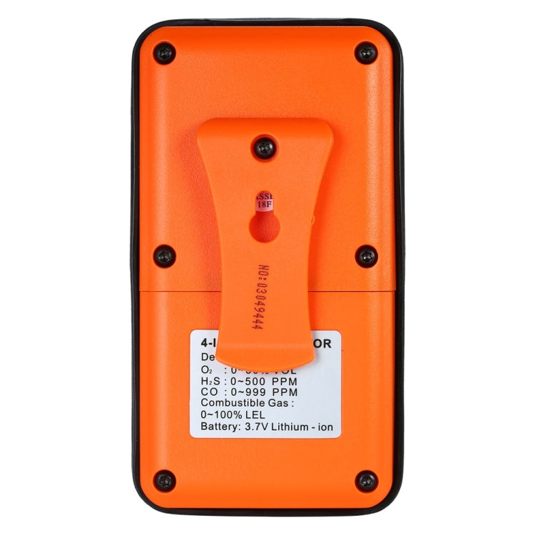 ST8900 4 in 1 Toxic Gas CO Carbon Monoxide Detector Hydrogen Sulfide H2S Oxygen Combustible Gas Test LCD Display Monitor, Sound Light Vibration Alarm - HoMEdemic™ 