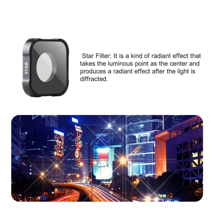 STAR Filter Action Camera Lens Filter For GoPro Hero11 Black / Hero11 Black mini / HERO10 Black / HERO9 Black - HoMEdemic™ 