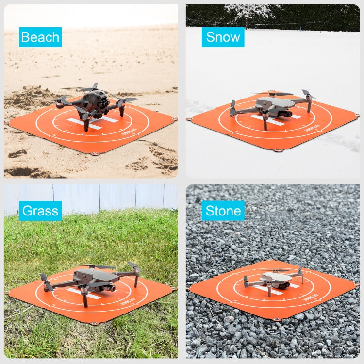 STARTRC 1109143 50cm Portable Drone Universal Foldable Square Parking Apron Landing Pad for DJI FPV / mini 2 / Mavic Air 2 / Air 2S(Orange+Blue) - HoMEdemic™ 