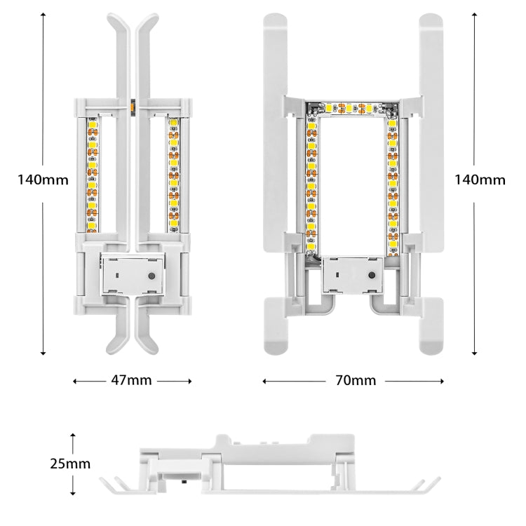 STARTRC 1109190 for DJI Mini 2 / Mavic Mini Foldable Quick Release Anti-collision Landing Gear Height Extender Holder with LED Night Indicator Light(Grey) - HoMEdemic™ 