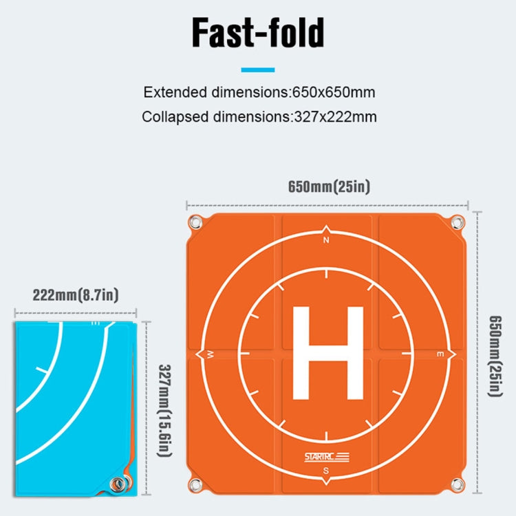 STARTRC 65cm Portable Foldable Square Parking Apron Landing Pad for DJI FPV / mini 2 / Mavic Air 2 / Air 2S - HoMEdemic™ 