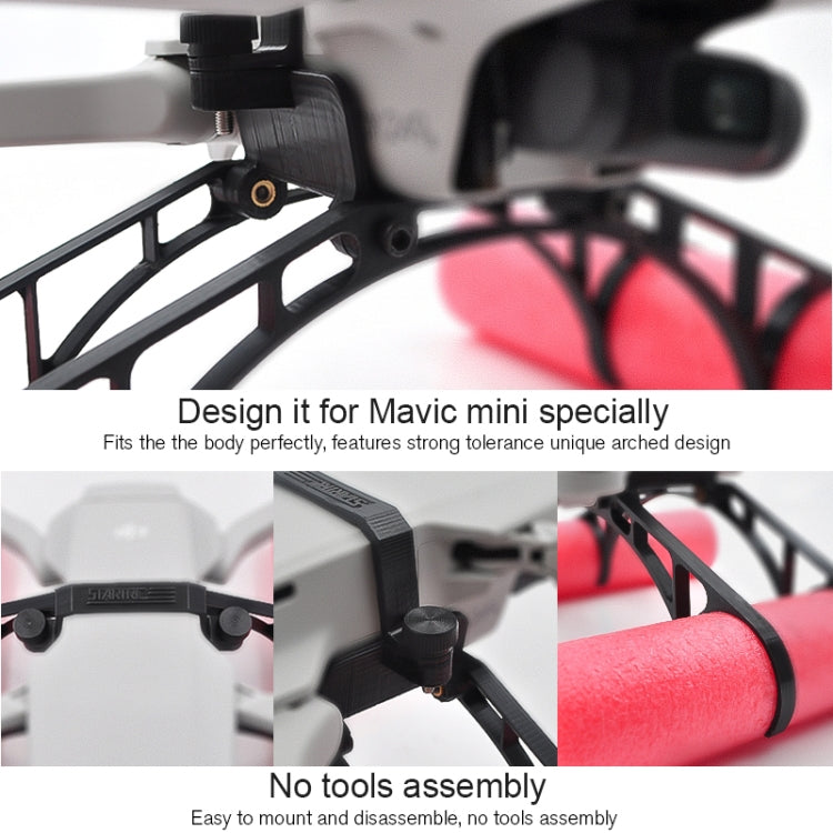 STARTRC Buoyancy Rod Absorbing Height Extender Landing Bracket for DJI Mavic 2 mini(Black Red) - HoMEdemic™ 