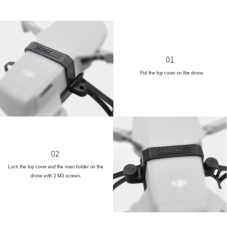 STARTRC Buoyancy Rod Absorbing Height Extender Landing Bracket for DJI Mavic 2 mini(Black Red) - HoMEdemic™ 