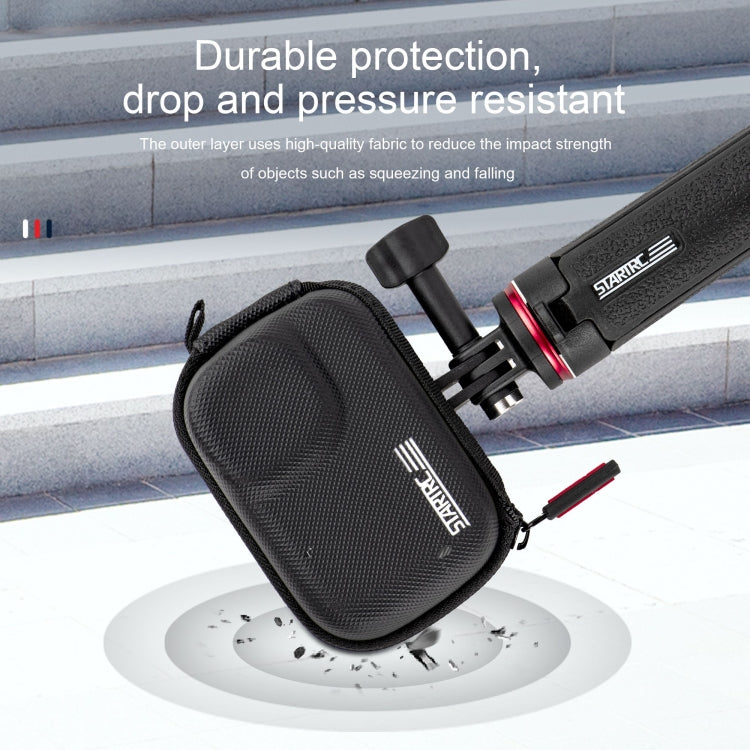 STARTRC Camera PU Carry Case For Insta360 GO3 / DJI Action 3 / 4 / 5 Pro (Black) - HoMEdemic™ 