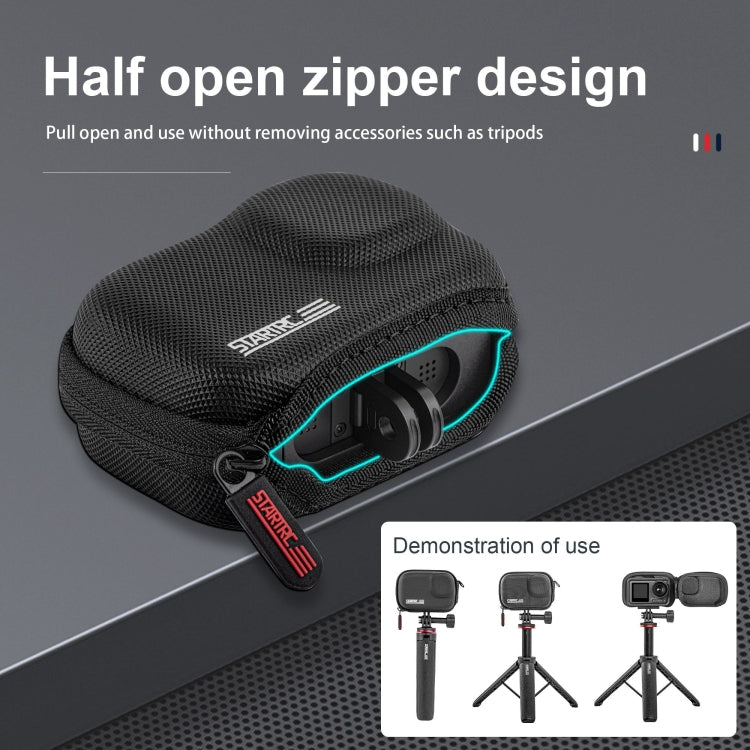 STARTRC Camera PU Carry Case For Insta360 GO3 / DJI Action 3 / 4 / 5 Pro (Black) - HoMEdemic™ 