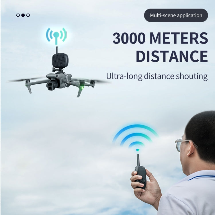 STARTRC Drone Megaphone Wireless Portable Speaker 3KM Control for DJI Mavic / Air / Mini Series (Black) - HoMEdemic™ 