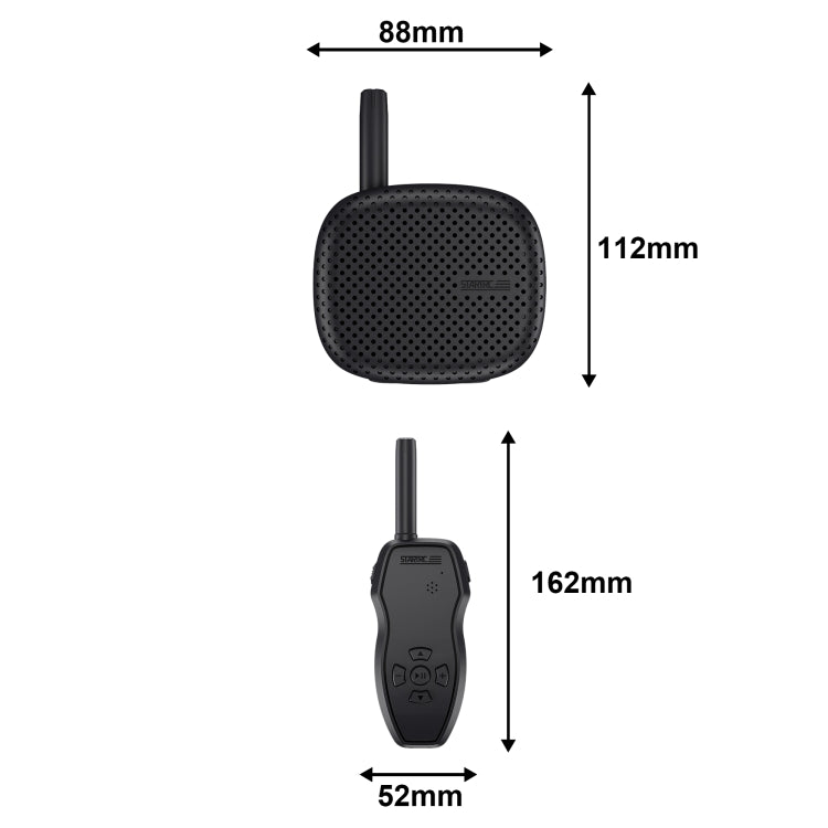 STARTRC Drone Megaphone Wireless Portable Speaker 3KM Control for DJI Mavic / Air / Mini Series (Black) - HoMEdemic™ 