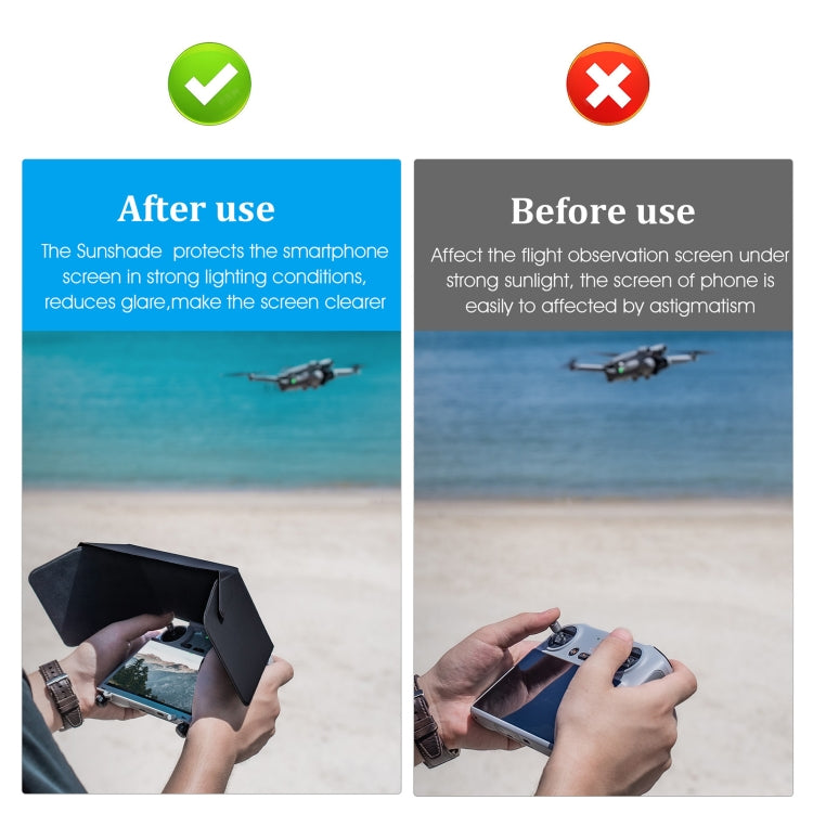 STARTRC Foldable Controller Sunshade for DJI Mini 3 Pro Remote Controller (Black) - HoMEdemic™ 