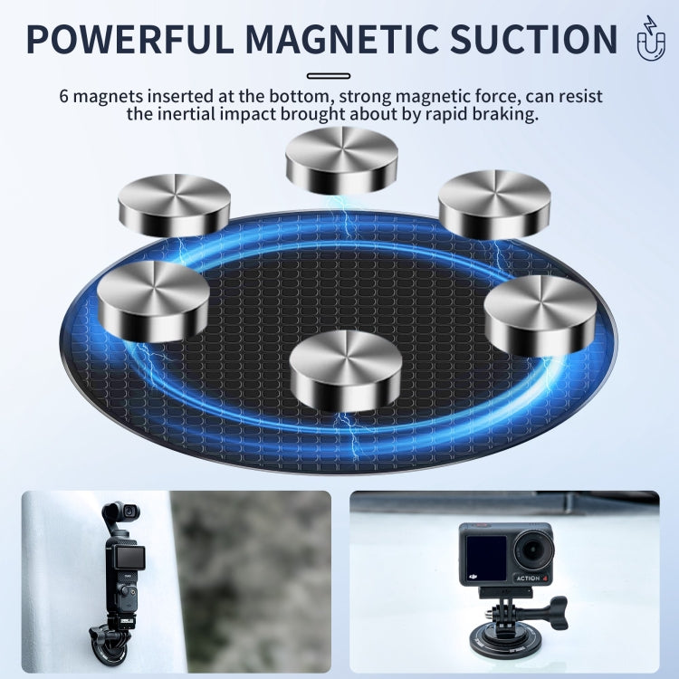 STARTRC Magnetic Base 1/4 Interface Metal Mount (Black) - HoMEdemic™ 
