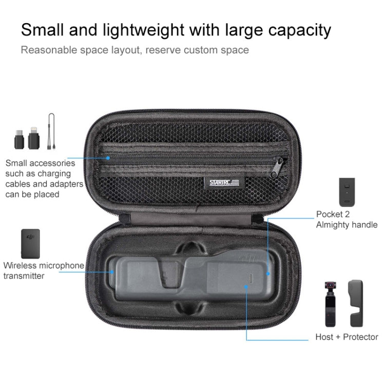 STARTRC Portable Carrying Dacron Hard Case Body Storage Bag for DJI OSMO Pocket  / OSMO Pocket 2(Grey) - HoMEdemic™ 