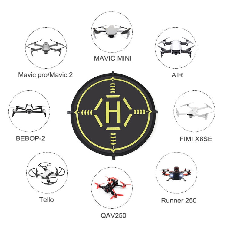 STARTRC RC Drone Quadcopter Portable Parking Apron Fast-fold Landing Parking Pad for DJI Mavic Mini / Mavic Air 2, Diameter: 56cm - HoMEdemic™ 