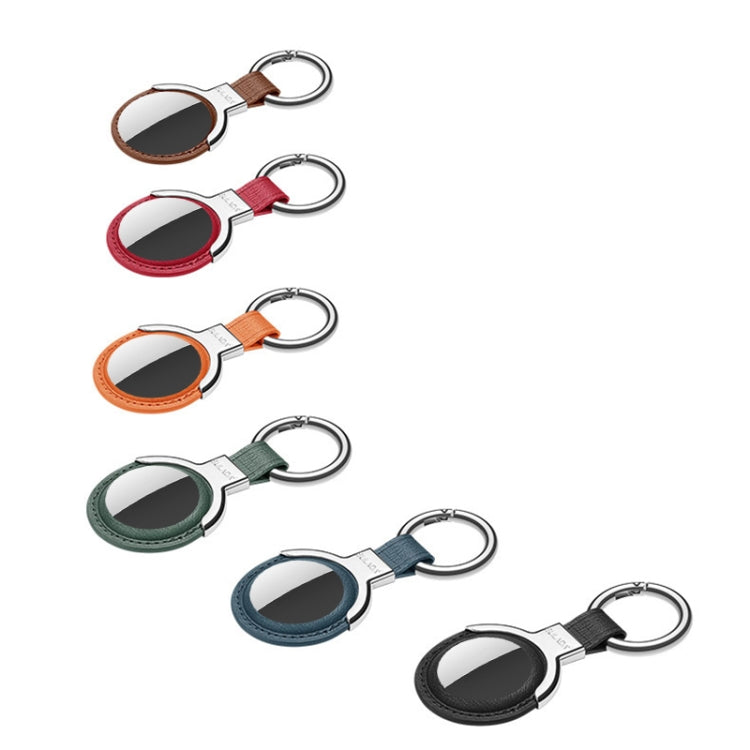 SULADA Leather Protective Cover Case with Switchable Keychain Ring For AirTag 2nd Gen / AirTag 1st Gen(Red) - HoMEdemic™ 