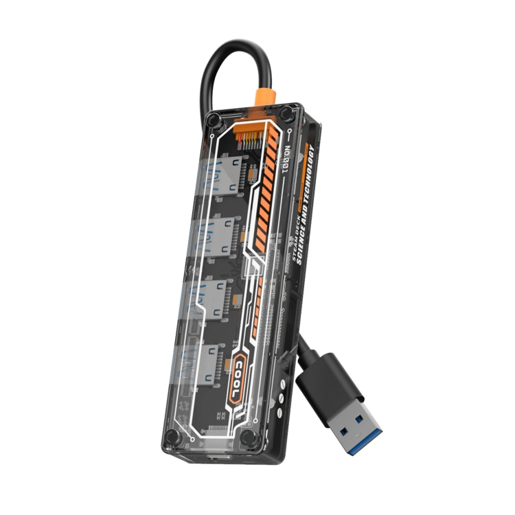 SW4U-A 5 in 1 USB to Type-C + 4 x USB3.0 HUB Docking Station(Grey) - HoMEdemic™ 