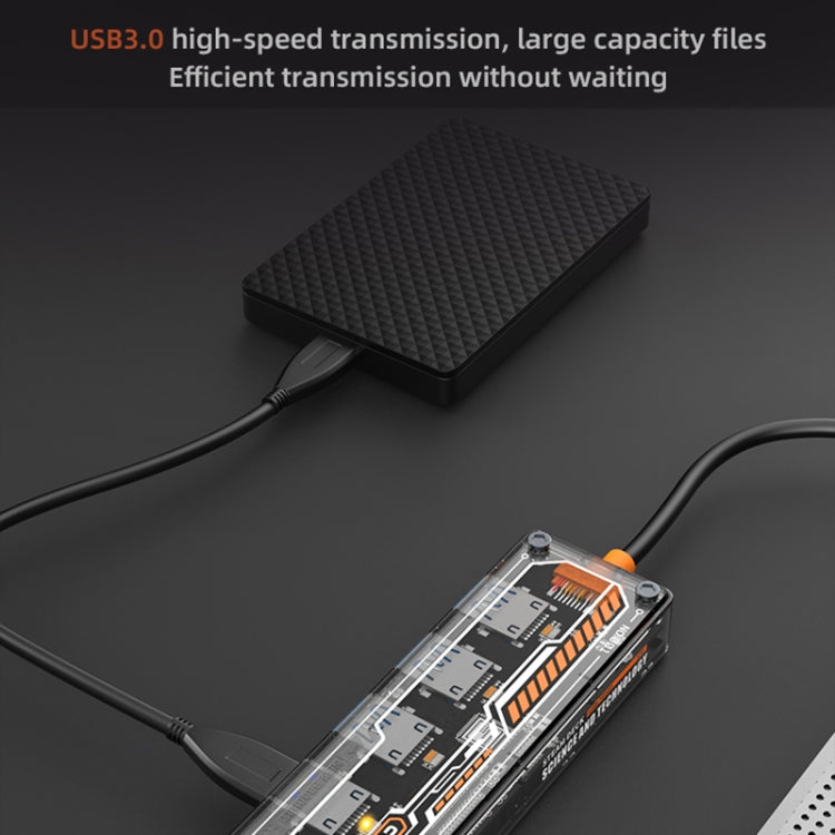 SW4U-A 5 in 1 USB to Type-C + 4 x USB3.0 HUB Docking Station(Grey) - HoMEdemic™ 