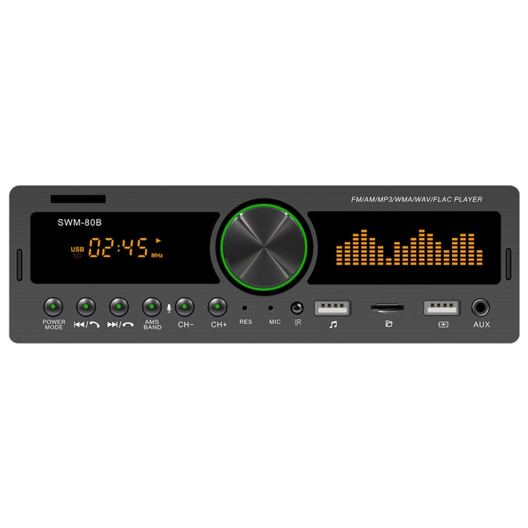 SWM-80A DC12V Car MP3 Support FM / AM & Bluetooth & Mobile Phone Voice Assistant, SWM-80A - HoMEdemic™ 