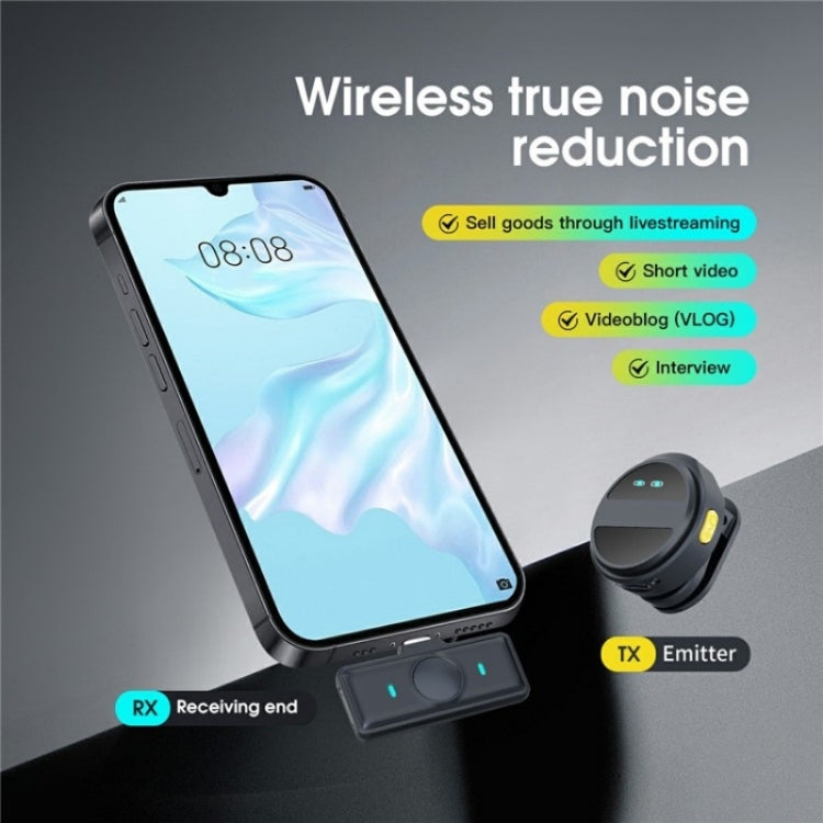 SX21 Type-C Port 2.4G Smart Clip-On Wireless Microphone - HoMEdemic™ 