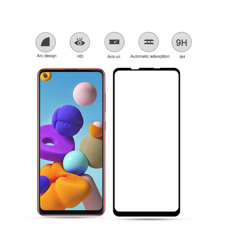 For Samsung Galaxy A21s mocolo 0.33mm 9H 2.5D Full Glue Tempered Glass Film - HoMEdemic™ 