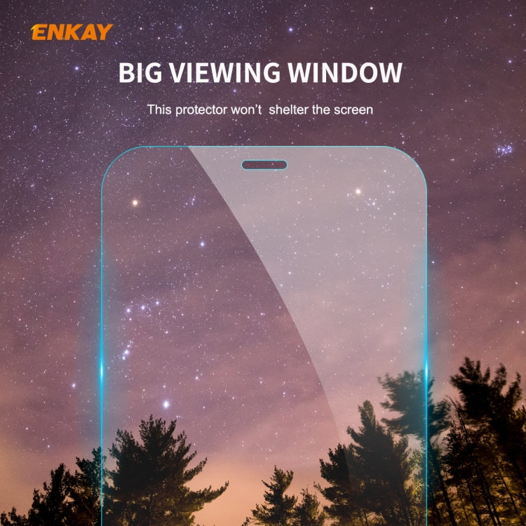 For iPhone 11 Pro ENKAY ENK-PC0322 2 in 1 Business Series Denim Texture PU Leather + TPU Soft Slim CaseCover ＆ 0.26mm 9H 2.5D Tempered Glass Film(Beige) - HoMEdemic™ 