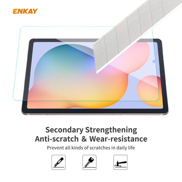 For Samsung Galaxy Tab S6 Lite 10.4 P610 / P615 ENKAY Hat-Prince 0.33mm 9H Surface Hardness 2.5D Explosion-proof Tempered Glass Film - HoMEdemic™ 